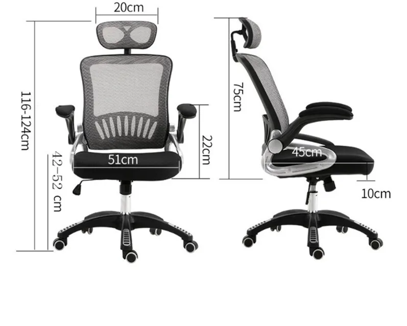 Mesh Chair Conference Meeting Room Office Rotatable Lift Ergonomic Game Chair