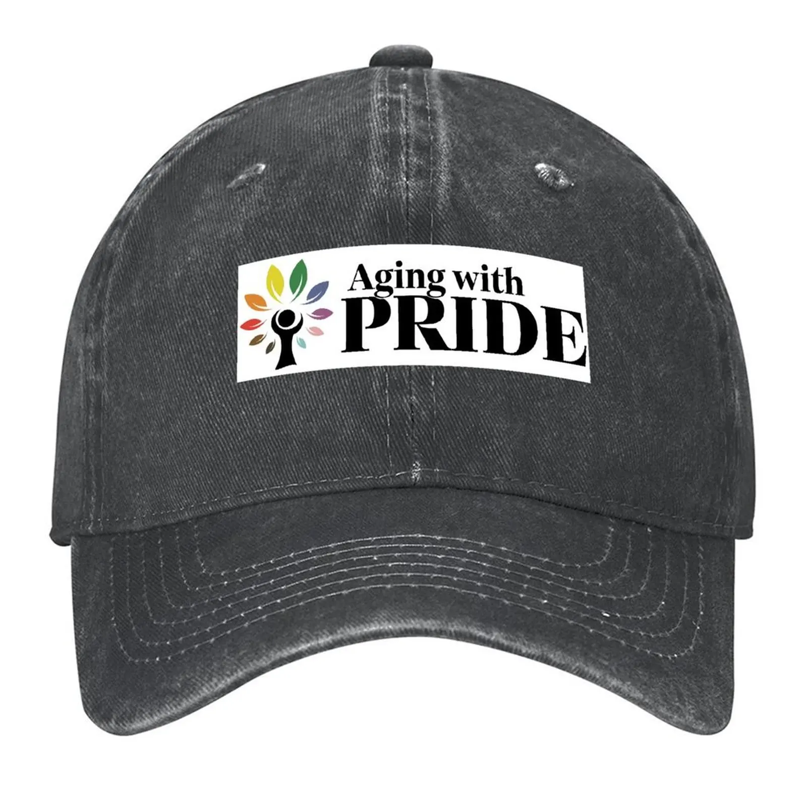 

Aging with Pride Baseball Cap hats for men Military Cap Man golf hat genuine Sunscreen Trucker Hats For Men Women's