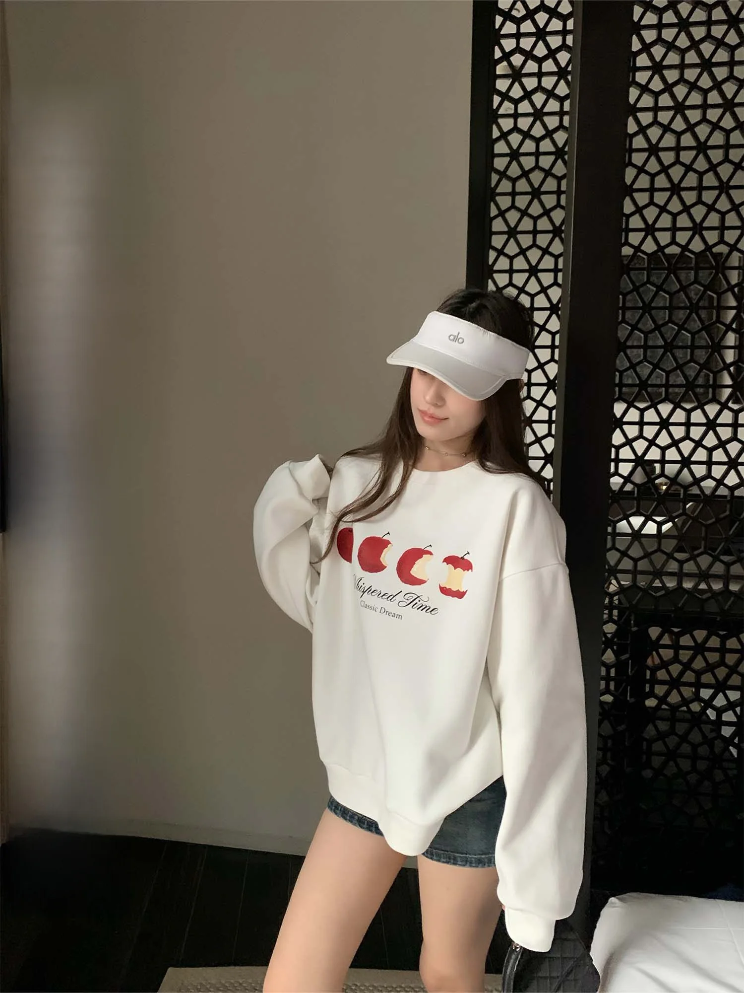 

Hhyii Eateat Женская толстовка в американском стиле с принтом, свободного кроя, весенняя, повседневная, с длинным рукавом, круглым вырезом