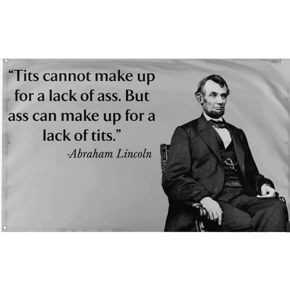 2x3ft Honest Abe Is it cold in here or is it just me Flag 90x150cm custom lack of hobby Banner