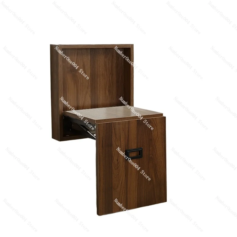 Applicable to invisible folding shoe changing stool wall mounted household doorstep wall folding foyer shoe