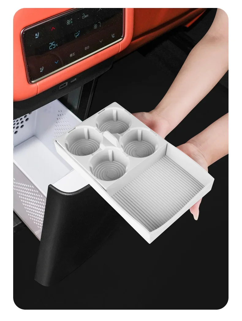 

Applicable to BYD Tang L refrigerator silicone refrigerator pad drink fixing storage pad water glass stand interior accessories