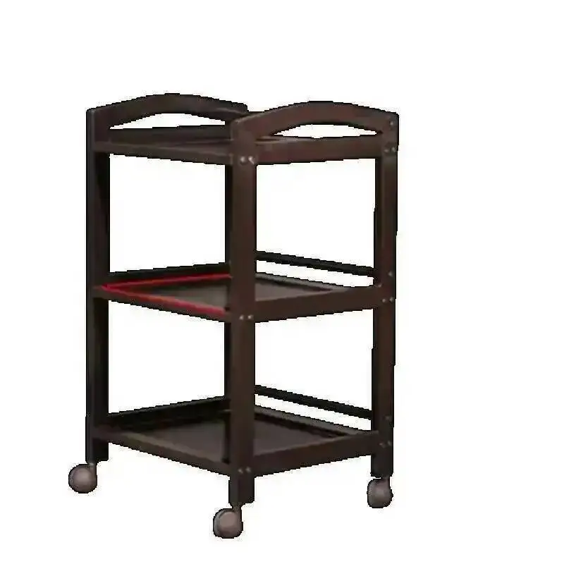 

Furniture Salon Trolley Accessories Saloon Beauty Gold Barber Hair Tools Bar Auxiliary Trolleys for Lashista Aluminum Cart Work