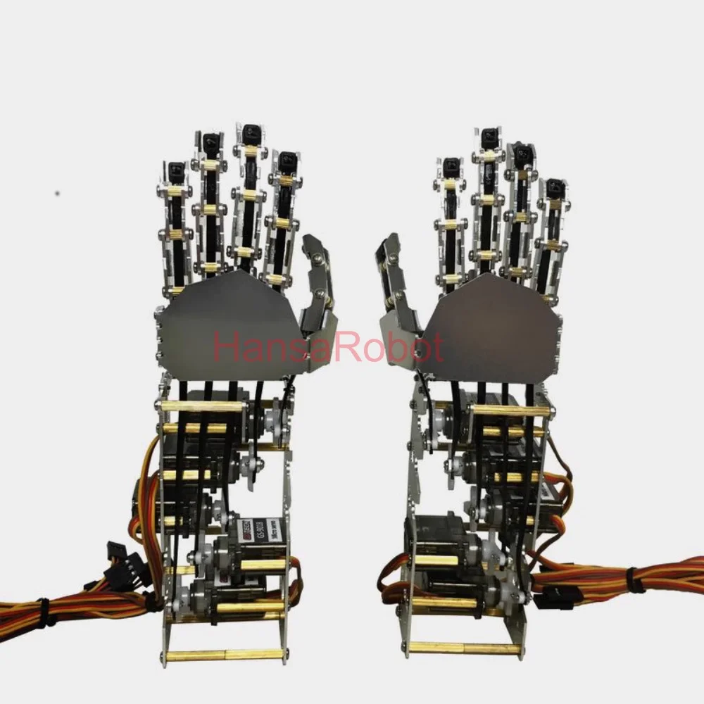 5 DOF Mini Robot In Metallo Mano Dito Indipendente Bionico Dito Meccanico Robot Umanoide Pinza Smontato Kit Giocattolo FAI DA TE