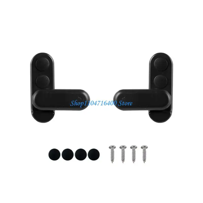 y1gd 2Pcs Plastic Campers Mounting Clamps Featuring 180 Degree Design Flexible Table Board Buckle