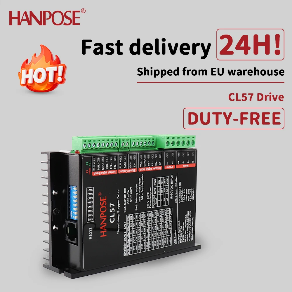 Controllore CL57 18-90VDC per motori passo-servo NEMA17 23, driver ibrido per CNC.