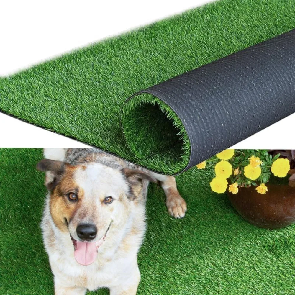 

Artificial Grass Turf Fake Grasses Astroturf Rug Grass Rugs for Patio with Drain Holes for Dogs Garden Lawn Landscape Balcony