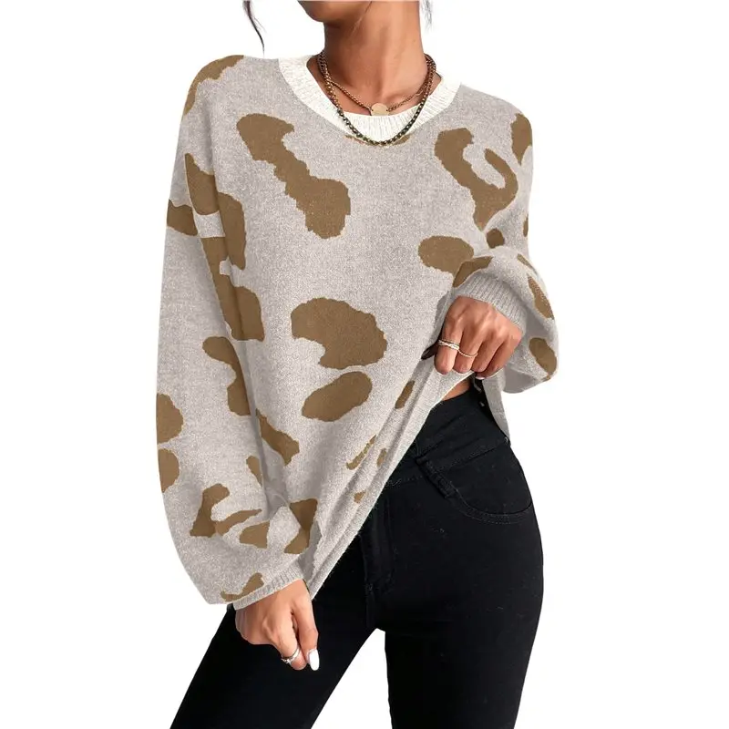 

Женские свитера с длинными рукавами CYL: осенние наряды, цветные блоки, зимняя одежда, элегантные повседневные модели, мягкие и комфортные.