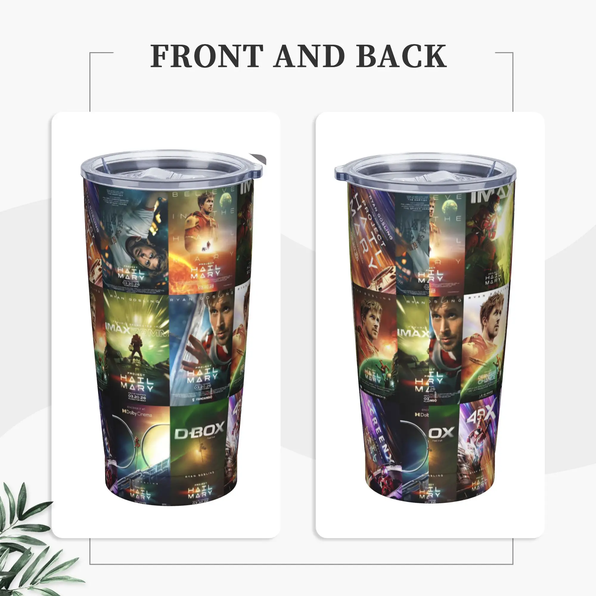 Project Hail Mary Tumbler Vacuum Insulated 2026 Sci-Fi Movie Thermal Cup Stainless Steel School Mug Water Bottle, 20oz