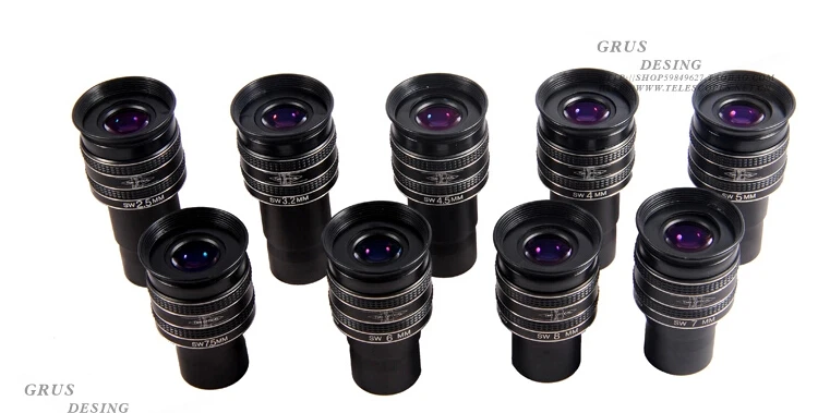 AQUILA Teleskop TMB Okular 2,5 mm/3,2 mm/4 mm/5 mm/6 mm/7 mm/7,5 mm/8 mm/9 mm Planeten II FOV 58 Grad Weitwinkel 1,25 Zoll – Detail 3