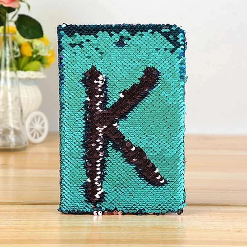 Creative Sequin Mini Fashion Diary Notebook Memo Colourful Note Pads Stationery Business Book A6 Binder