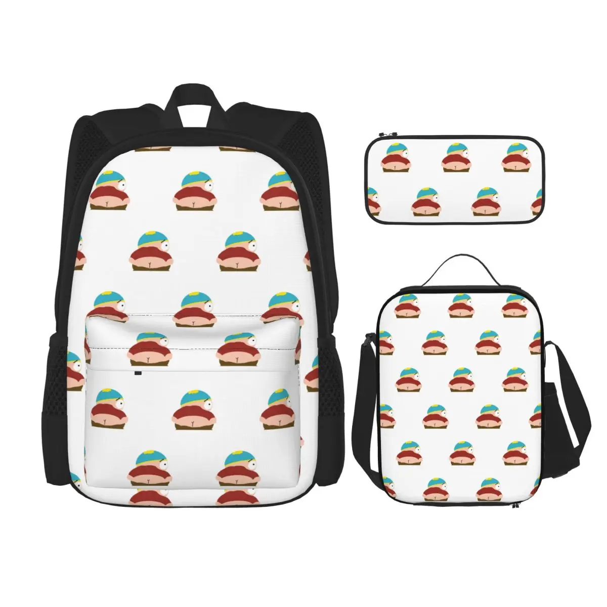 Mochilas Southpark Theodore Epic, mochila para niños, mochilas escolares, bolsa para el almuerzo, bolsa para bolígrafos, juego de tres piezas