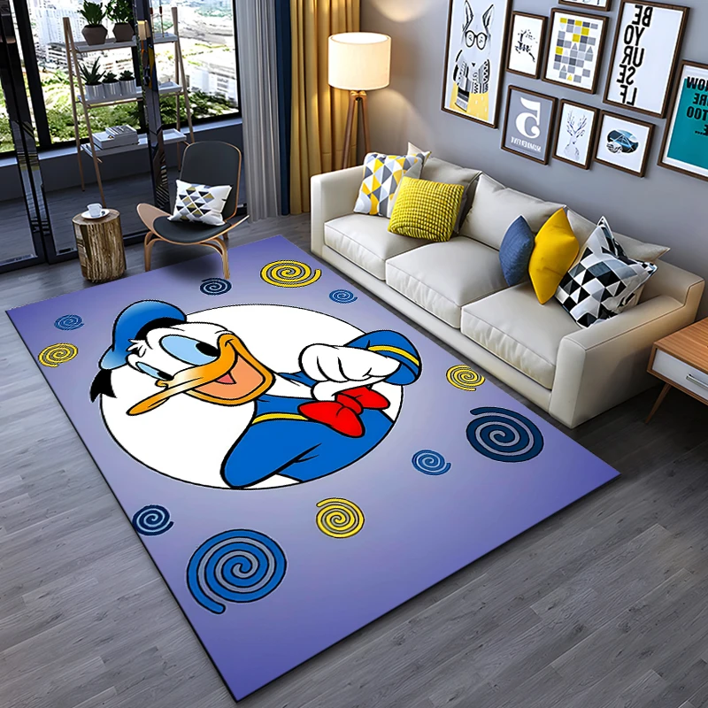 Disney Donald Duck Pattern Carpets Bedroom Play Mats Rug Bedroom Decor Carpet Livingroom Rug Crawl Mat Christmas Gift Rug Hogar