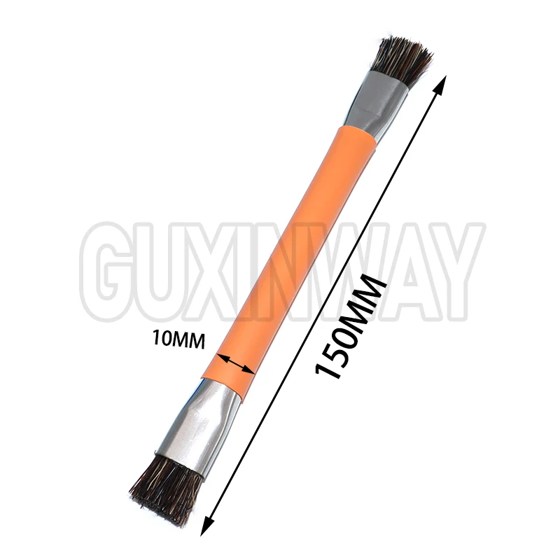 The safety double-ended brush is used for cleaning the chips of mobile phones and computer motherboards