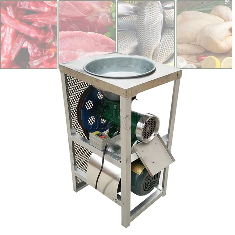 32-type Round Mouth With 2200w Pure Copper Electric Meat Grinder Farm Twist Chicken Rack Broken Bones To Beat Chili Machine