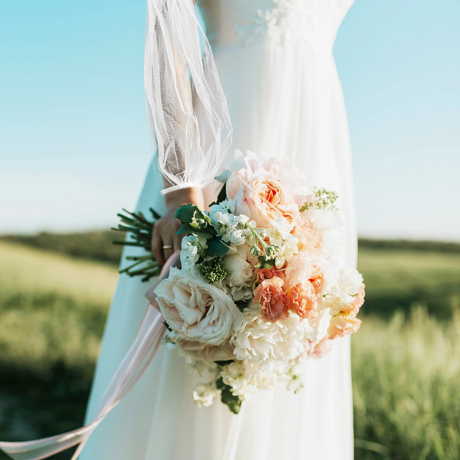 

Detachable White Mesh Arm Sleeves Wedding Dress Bridal Accessories Tulle Puff Sleeves Sleeveless Cover Breathable