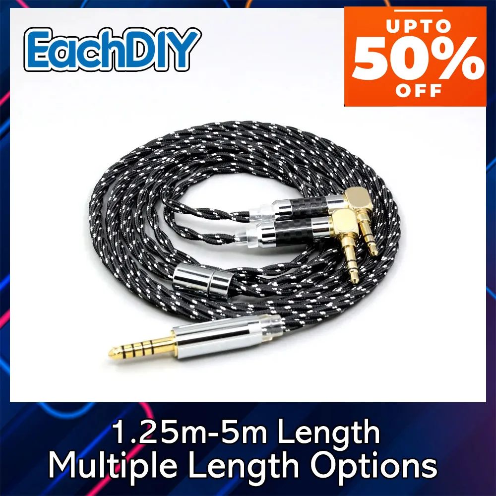 

Twisting OCC Nylon Mixed OFC Earphone Cable For Verum 1 One Headphone Headset L Shape 3.5mm Pin 8715