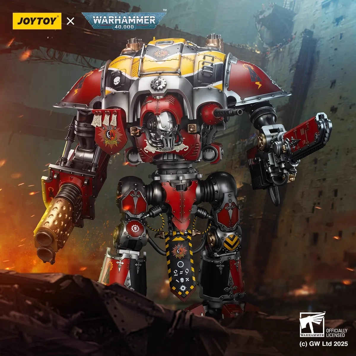 

JOYTOY Warhammer 40K масштаб 1/18 Imperial Knights House Raven Knight Errant подвижная фигурка модель игрушка кукла для коллекции