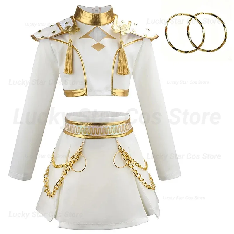 

K-Pop Halloween Demon Hunter Cosplay Costume Wig Uniform Idol Stage Performance Rumi Mira Zoey Roleplay Party Clothing