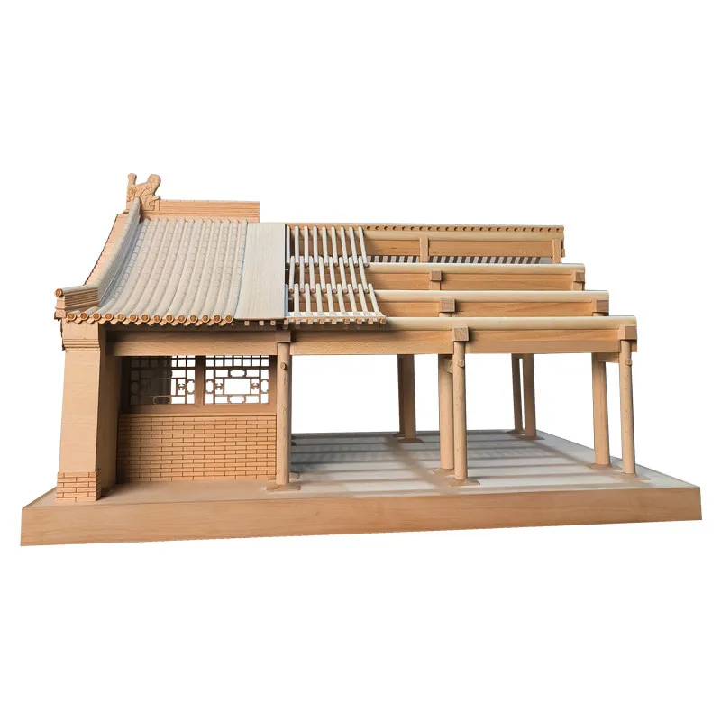 architectural structure form Lifting beam through bucket well Dry semi-structural model Teaching aids Exhibition Crafts