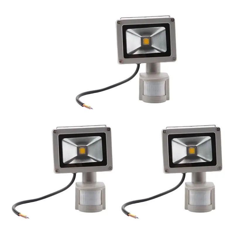 

SYW-3X Теплый белый светодиодный прожектор с LED-подсветкой и датчиком движения PIR (10 Вт)