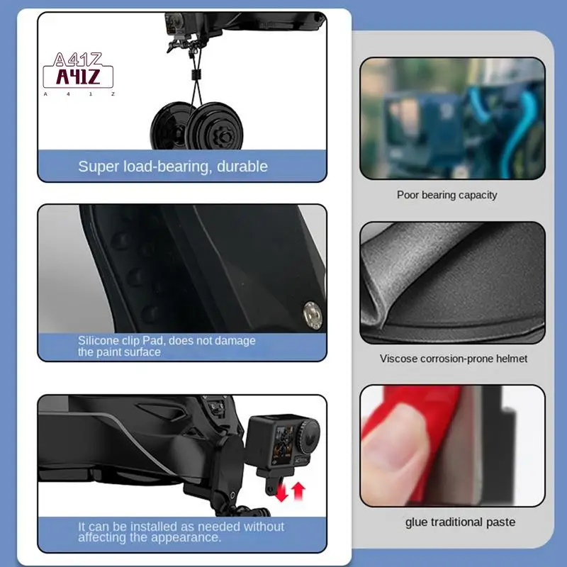 

A41Z-Bracket Motorcycle Helmet Chin Bracket Suitable For Sports Camera/Mirrorless Camera/Mobile Phone/Pan Tilt Stabilizer