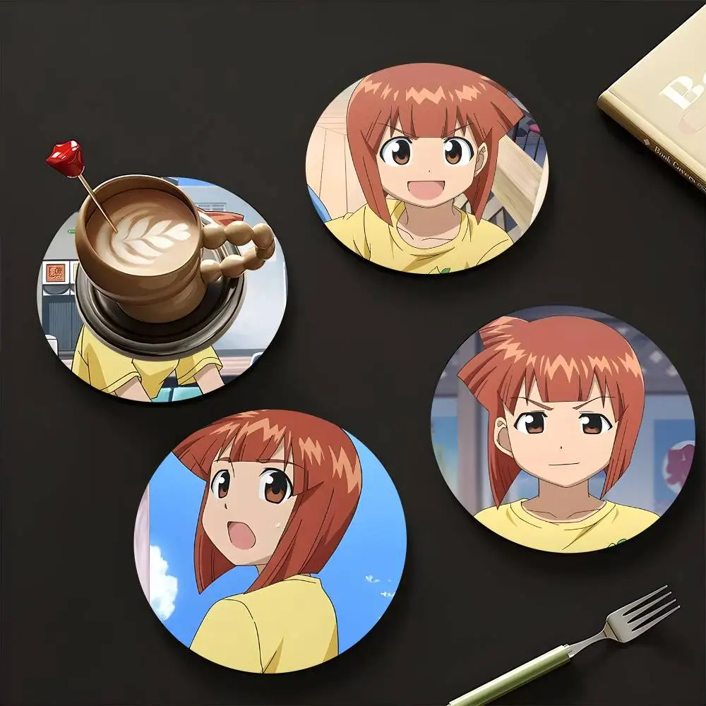 1pc Eiko Aizawa Anime Characters Wooden Coaster Colour Printing Cup Mat Home Desk Decoration Gifts
