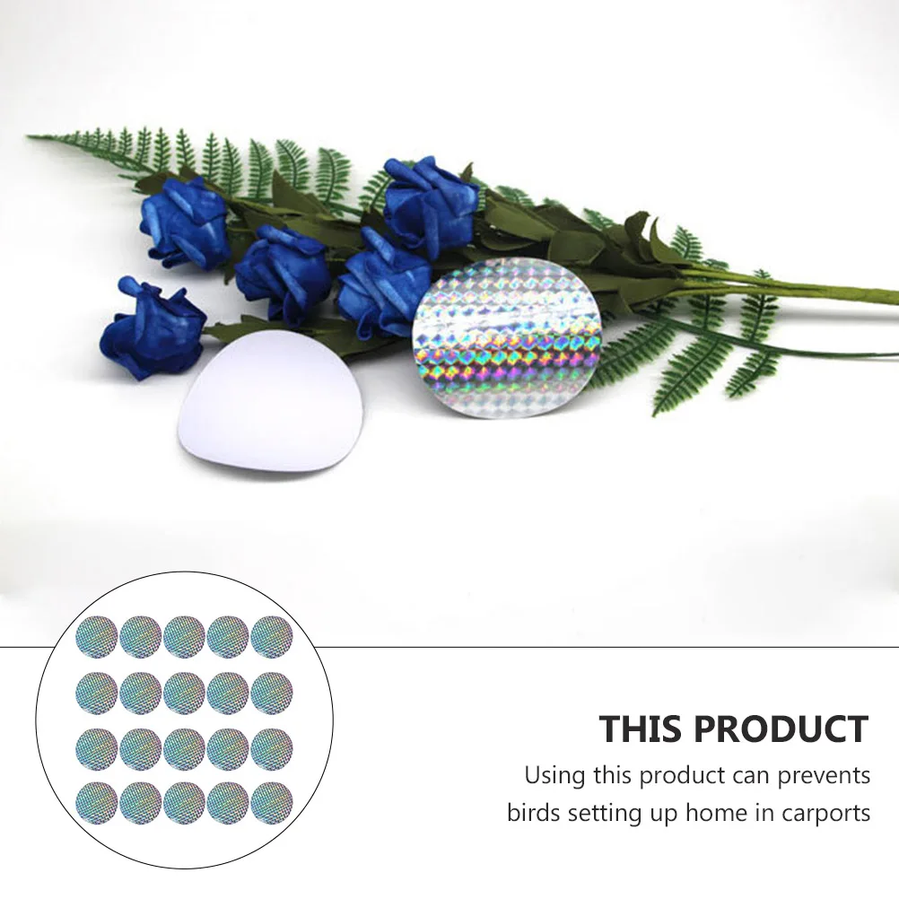 

2 Sets PVC Bird Repellent Film Whirlwind Rotating Expeller Keep Birds Away Supplies for Carports Gardens Trees Balconies Patios