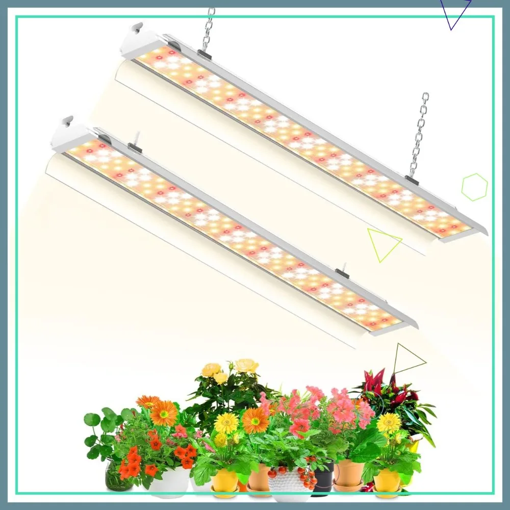 140W (800W Equivalent) Full Spectrum LED Grow Light Strips 4FT, Linkable for Indoor Plants