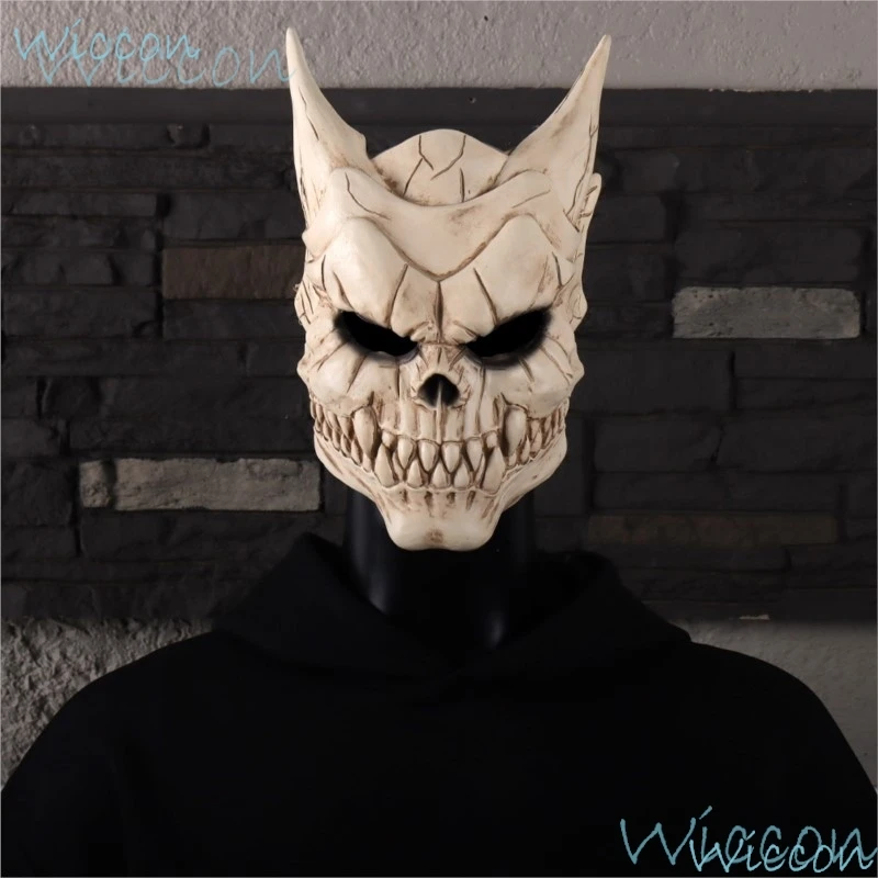 Cos Mask Scary Monster Skeleton Mask Anime Kaiju Kafka Hibino Cosplaying Halloween Carnival Masquerade Props No.8