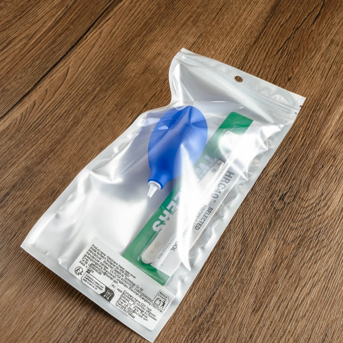 Stainless Steel Antistatic Carbon Fiber Tweezers+Air Dust BlowerFull Cleaning Air Pump Dust Blower Repair Tool For Watchmaker