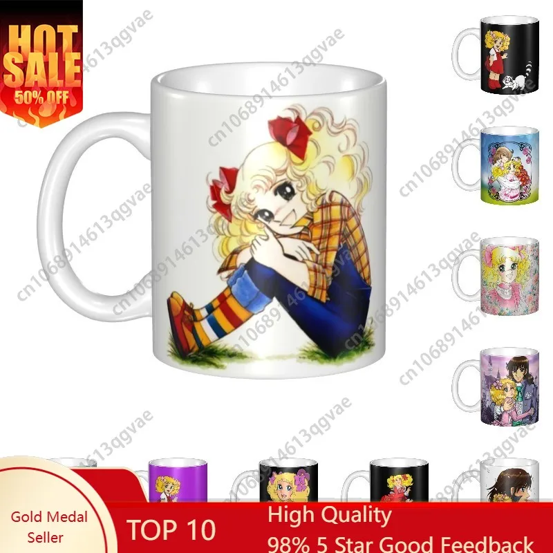 

Candy Candy Anime Manga Coffee Mugs DIY Customized Ceramic Tea Milk Mug Cup Outdoor Work Camping Cups