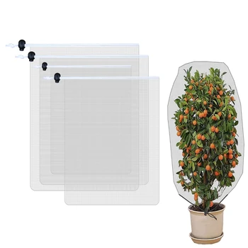 1 szt. Siatka ochronna na rośliny oddychający sznurek z siatką na zamek błyskawiczny pokrywający drzewo owocowe warzywa zwalczanie szkodników narzędzie przeciw ptakom