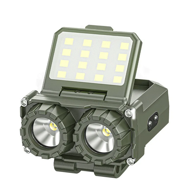 Induction LED Headlamp Rechargeable Strong Light Floodlight Long Battery Life Outdoor Night Fishing Head Mounted Portable