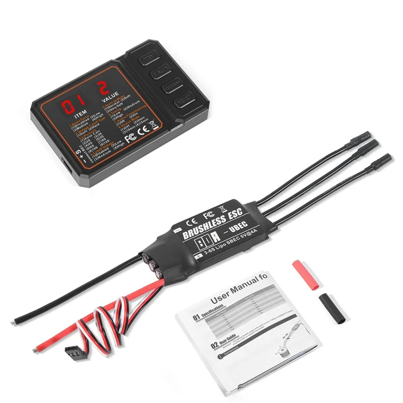 A19Q-Borstelloze ESC 2-3S Lipo Ondersteuning BEC Uitgang Met Programmeerkaart Voor RC Auto Boot Vliegtuigen DIY onderdelen