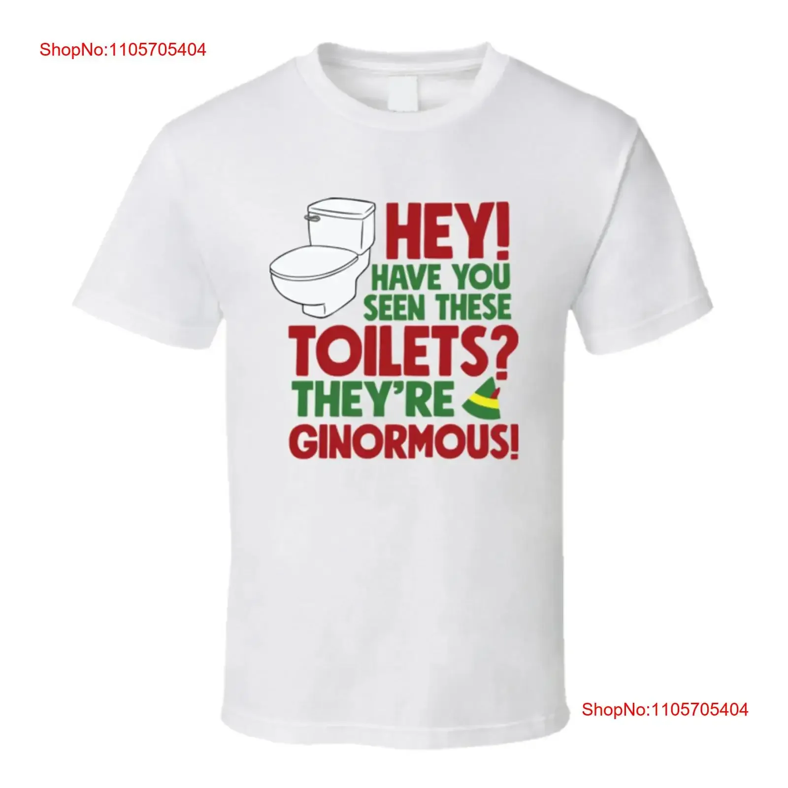 Ginormous Toilet Elf T Shirt Inspired long or short sleeves vintage Washed Slightly fashion Unisex homme Casual Stretched