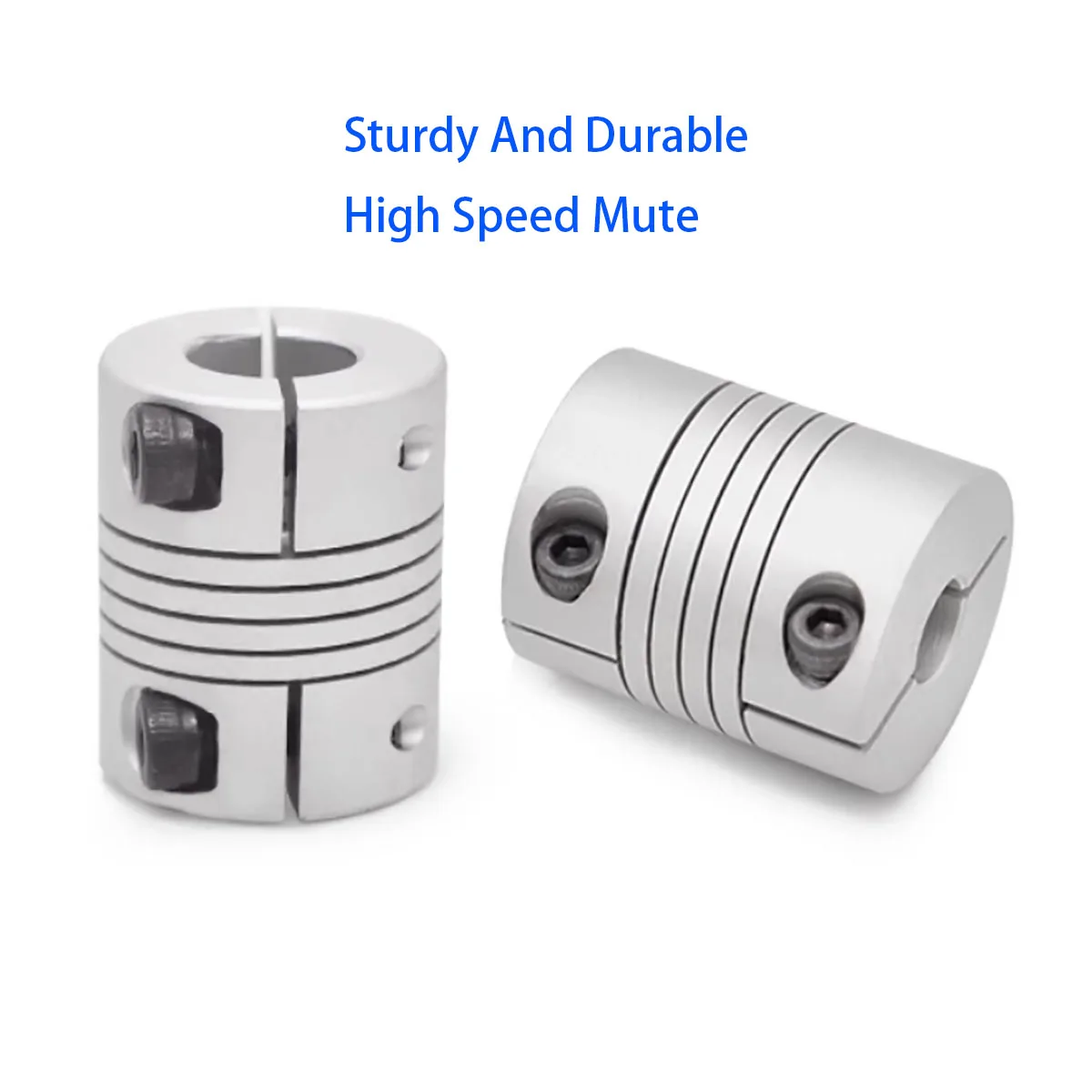 

Aluminum Alloy Elastic Coupling Inner Hole 3/4/5/6/6.35/7/8/10mm Winding Screw Motor Encoder