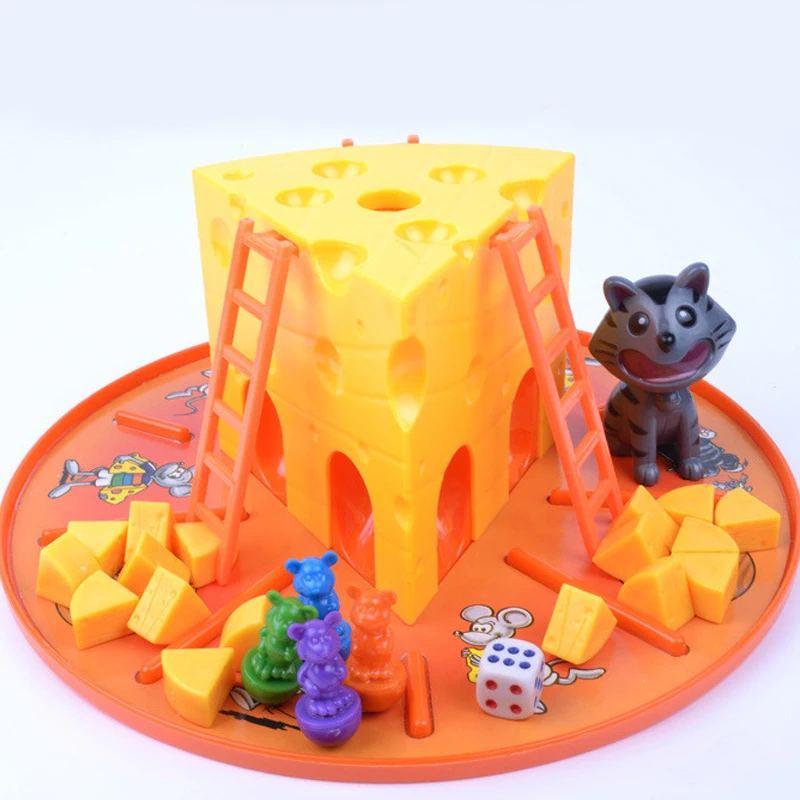 

Cat and Mouse- Cake Cheese Board Game Parent-Child Interactive Toys for Kids Boys and Girls Entertainment