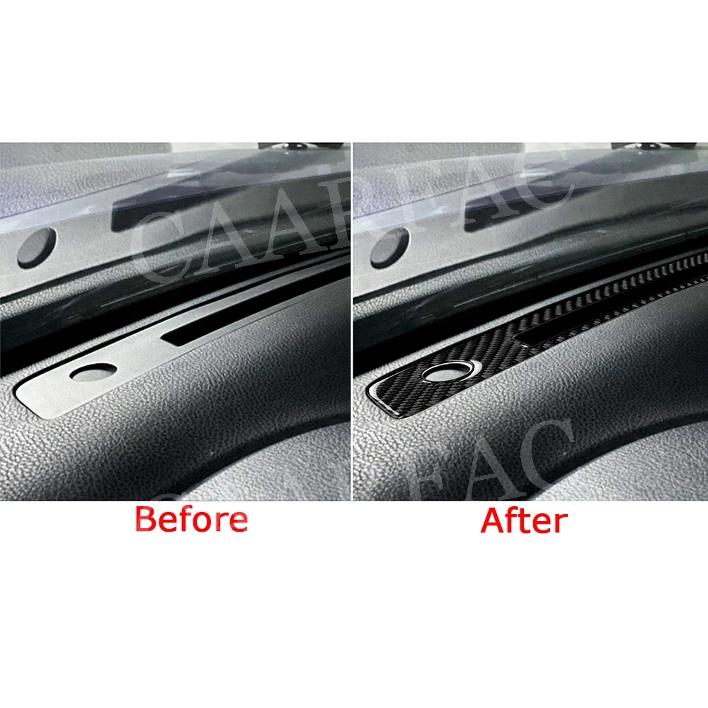 Carbon Fiber Front Central Control Dashboard AC Vent Outlet Trim Cover Stickers For Toyota GT86 FT86 ZN6 Subaru BRZ 2013-2020