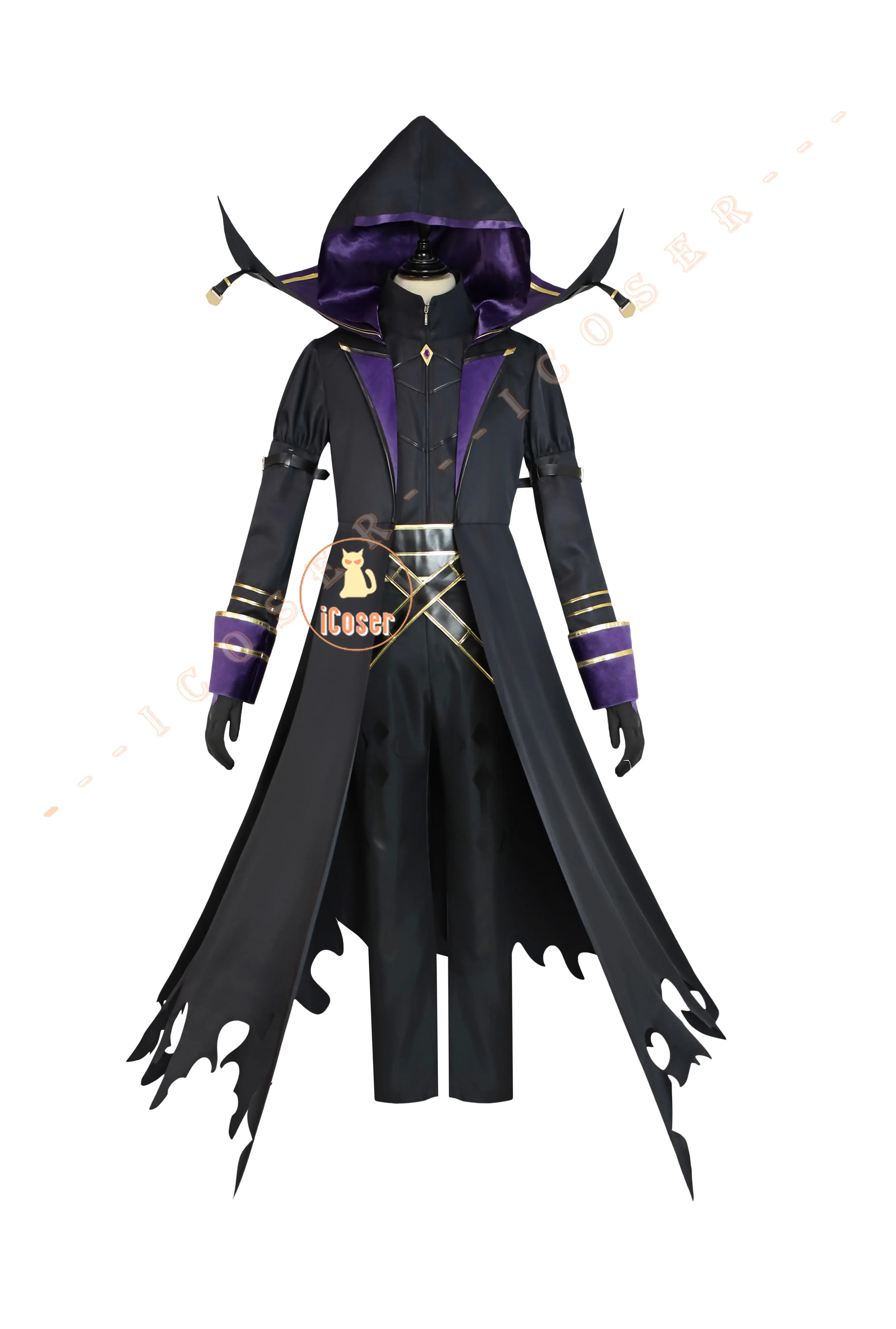 Kagenou Cid Cosplay Costume pour Hommes et Garçons, Perruque Anime, The Eminence In Shadow Uniform, Everak Shadow Garden, Minoru, Halloween Party