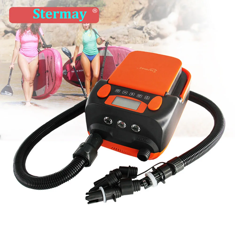 DC12V SUP Electric Air Pump 16PSI  Electric Air Pump SUP 6000mAH Built In Battery Inflator/Deflator for Boat SUP Surfboard