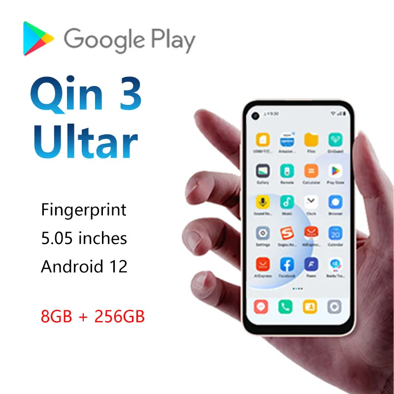 qin 3 ultra mini smartphone android suporta 4g google play multi idioma bluetooth wi fi telefone 01