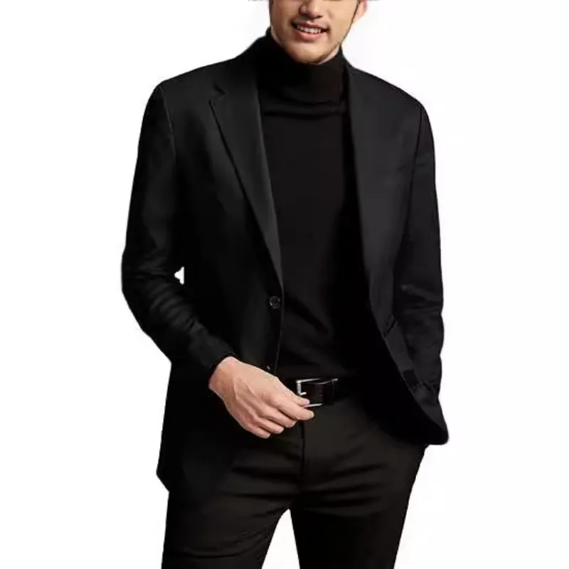 European Version New Casual Men's Clothing Suit Cardigan Blazers Japanese Korean Formal Wear Suits