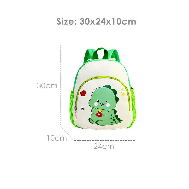 Mochilas escolares de dinosaurio de dibujos animados para niños y niñas, bolsa de aperitivos de salida ligera, Linda mochila de conejo para niños pequeños, jardín de infantes