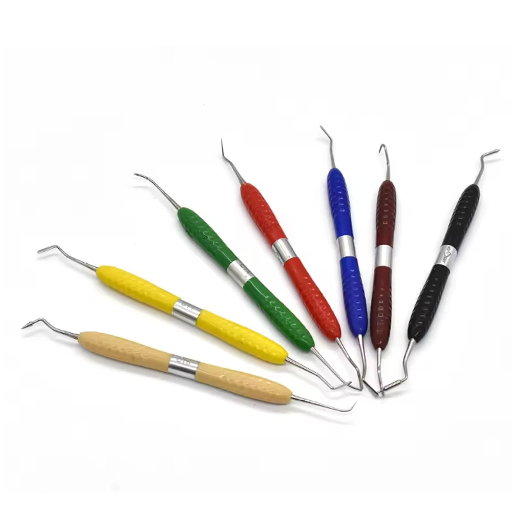 1Pcs Dental Harz Füllmesser Ästhetische Restaurierung Werkzeug Kunststoff Kommode mit Silikon Griff für LM Harz Zahnarzt Verwenden