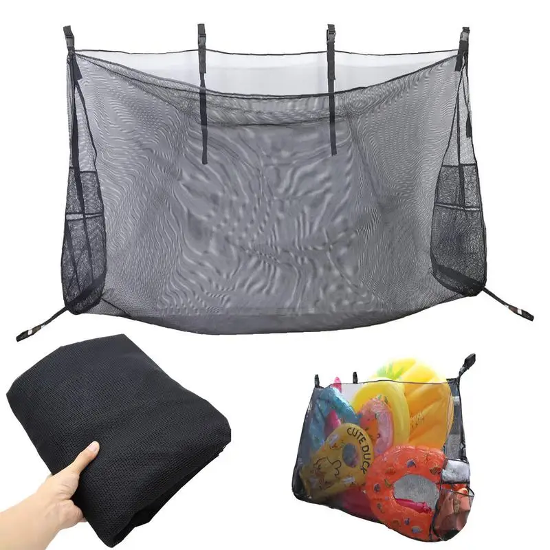 Large-capacity Swimming Pool Toy Storage Hanging Bag Nylon Mesh Drainage Mesh Bag Water Beach Inflatable Toy Collection Mesh Bag