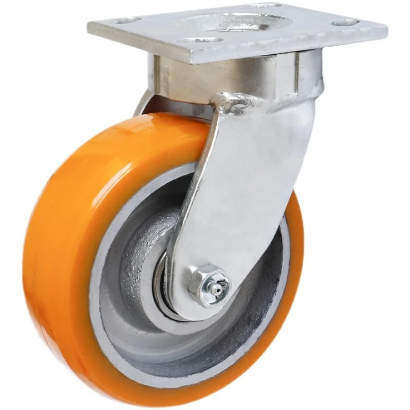 

Casters Heavy duty 4/5/6/8 inch universal wheels AGV automation robot polyurethane silent wheel