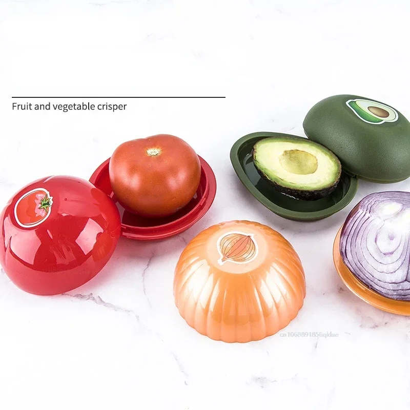 Fruit and Vegetable Storage Box, Avocado Saver, Onion Keeper, Tomato, Garlic Boxes, Organizers Container, Kitchen Fresh Gadgets