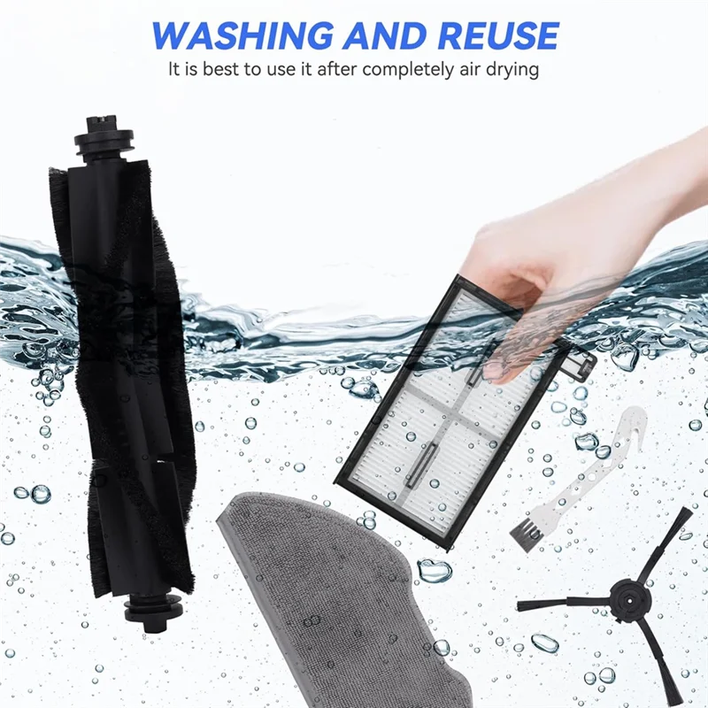 N89R 22 قطعة ل Eufy X8 Pro سلسلة جهاز آلي لتنظيف الأتربة استبدال أجزاء X8 Pro اكسسوارات عدة فرش رئيسية فرشاة