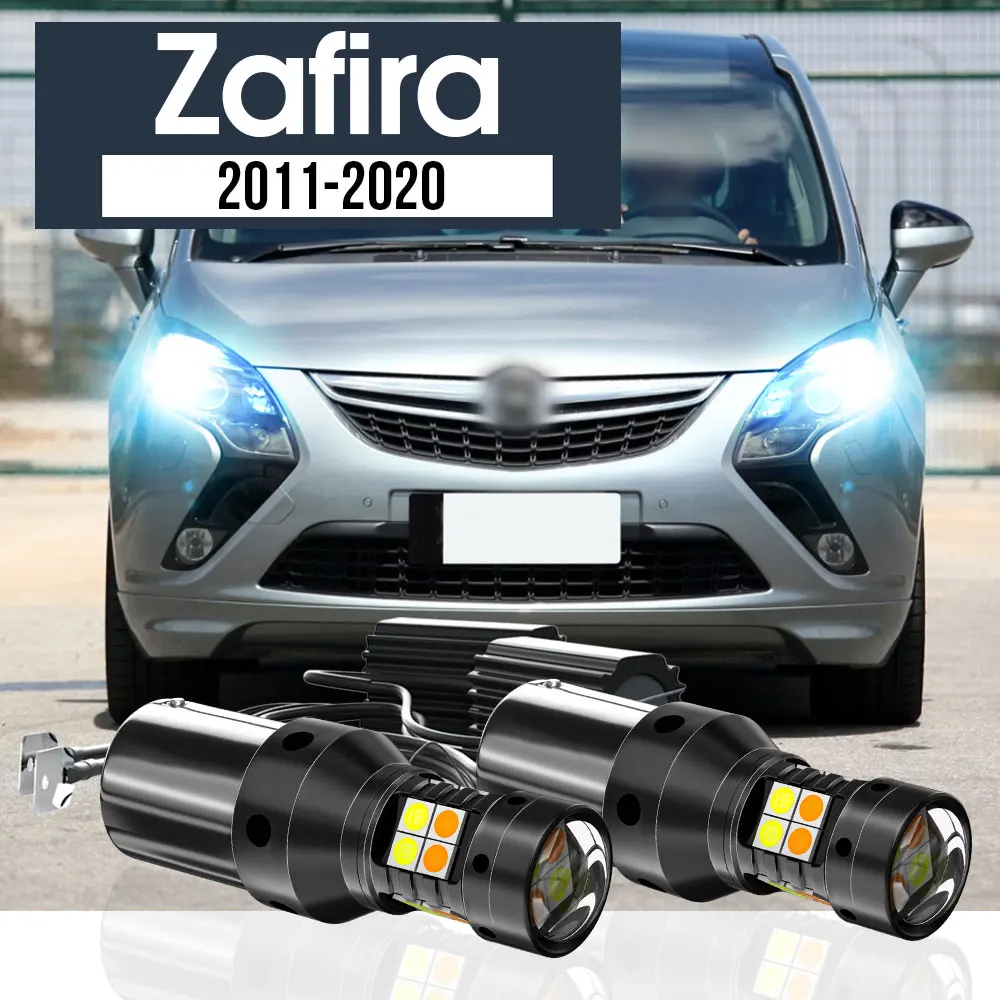 2x LED Dual Mode Turn Signal+Daytime Running Light DRL Canbus Accessories For Opel Zafira A Life Bus 2019-2020 Tourer C2011-2019